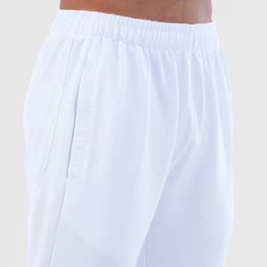 Classic Casual Time-Shift <b>Trousers</b> <b>Elastic</b> High <b>Waist</b> White Colored Wash Zipper Pleat Pattern Woolen Woven Pants for Summer - Product Image 5