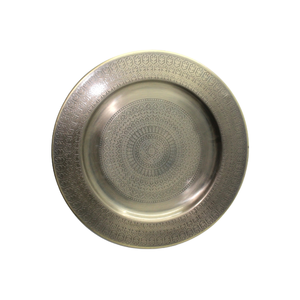 Plat décoratif à la maison de plat de tenture de mur de fer pour la décoration d'événement et le dessus de table faits à la main en gros en vrac - Product Image 1