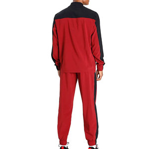 2025 Bon fournisseur Survêtements pour hommes légers, design unique, coupe ajustée, style motard, avec rembourrage côtelé, couleur vin - Product Image 5