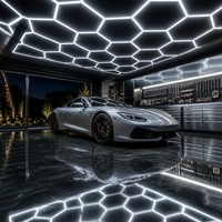 Lámpara de Techo Profesional para Taller, Tipo Panal de Abeja, Ultra Brillante, 6000K, Sistema de Iluminación para Taller - 1