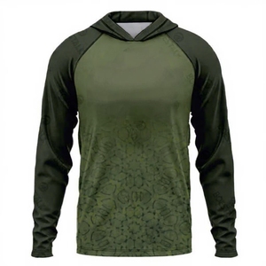 ชุดตกปลาฤดูร้อนปี 2026 แขนยาว มีฮู้ด ระบายอากาศได้ดี ผลิตจากโพลีเอสเตอร์ รับผลิตแบบ OEM/ODM พร้อมคุณสมบัติป้องกันรังสียูวี UPF 50  เสื้อตกปลา ขายส่ง - Product Image 4