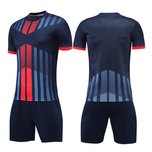Conjunto de camiseta de fútbol para mujeres y hombres, uniforme de fútbol, kit para niños, camiseta de entrenamiento de fútbol, pantalones cortos, ropa deportiva a rayas, uniforme de fútbol - Product Image 2