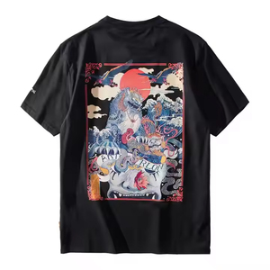 2025 Top Tendance Hommes Coton O-cou Boxy Fit T-Shirt Logo Personnalisé À Manches Courtes 3D Solide DIY Street Style Surdimensionné Tricoté - Product Image 6