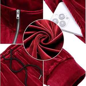 Men's Casual Cotton Tracksuit Set Soccer Wear Long Sleeve with Hooded Collar Elastic Waist <b>Printed</b> Breathable - Product Image 2