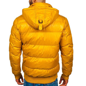 Chaquetas de Invierno Acolchadas Personalizadas al por Mayor para Hombre, Chaqueta con Capucha, Chaqueta de Plumón Brillante, Abrigo Acolchado, Envío DDP - Product Image 2