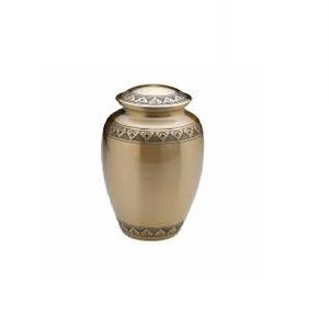 Urna de cremación de cenizas para adultos de aluminio y Metal de alta tendencia, servicios funerarios de estilo americano tallados a mano, forma de tamaño personalizado - Product Image 1