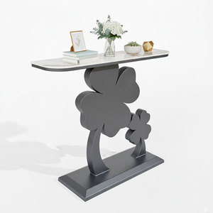 Contemporary <b>Marble</b> <b>Console</b> <b>Table</b> 120x30x85cm with Iron Legs for Living Room Hotel Bedroom-DOULUCK CST070 - Product Image 3