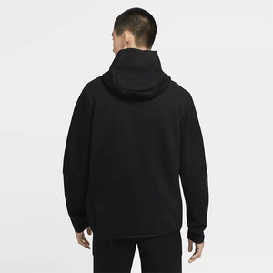 Super Quality Hot Sell Heavyweight Jogger Custom Logo Men's Zippers Pockets Sports Wear <b>Hoodies</b> for Men Custom <b>Black</b> Dyed - Product Image 2