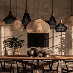 Abat-jour en bambou, rotin tressé, fait à la main, couvre-lampes, forme personnalisée, écologique, décoration d'hôtel, provenant d'un fabricant vietnamien - Product Image 6