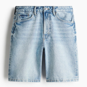 Shorts de Mezclilla de Algodón de Corte Moderno, Tela Elástica, Estampado de Moda, Shorts Casuales, Shorts de Mezclilla de Algodón Índigo Premium, Tela Resistente - Product Image 6