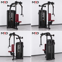 Machine de musculation réglable pour exercices de pectoraux assis et de deltoïdes dorsaux, construction en acier robuste pour usage commercial en salle de sport