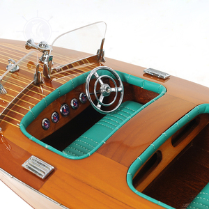 Chris CRAFT 60cm Handcrafted Cedar nautical โมเดลห้องนักบินทำจากไม้สามชั้นเรือสะสมของขวัญของตกแต่งบ้านจัดแสดงสินค้าขายส่ง - Product Image 6
