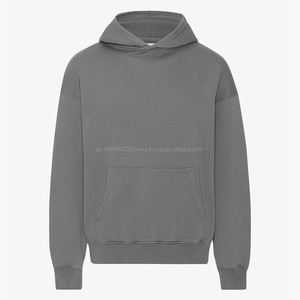 Sweatshirts pour hommes en pur coton avec capuche, sweat-shirt en molleton biologique à capuche, sweat-shirt surdimensionné personnalisé pour hommes - Product Image 2