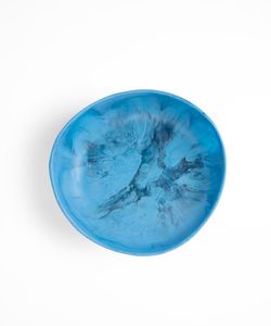 MIXING Bol de service à salade en résine de forme ronde personnalisé et vendu à chaud pour décoration de table de fête de mariage Bol en résine - Product Image 1