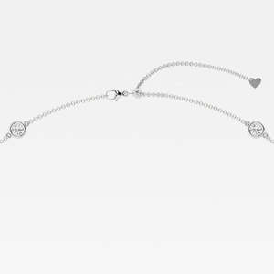 Elegante Collar de Diamantes Redondos de 300 Quilates Cultivados en Laboratorio, en Oro Blanco de 14K, Joyería de Lujo Hecha a Mano - Product Image 4