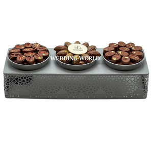 Tazón de Chocolate de Acero Inoxidable Martillado con Bandeja, Nuevo Tazón de Chocolate de Metal de Diseño de Lujo en Oferta - Product Image 4