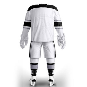 Ensemble uniforme de hockey sur glace haute performance, tissu respirant, maillot et pantalon légers, ajustement réglable pour l'entraînement et les matchs - Product Image 4