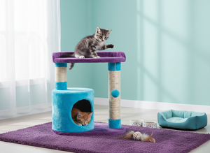 คอนโดแมว Skyline Oasis Eco Jute – แข็งแรงทนทาน 3 ชั้น สีสันทันสมัย - Product Image 5