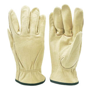 Guantes de invierno de cabra Guantes de conductor de cuero de ajuste cómodo para guantes de conductor de cuero de vaca de seguridad para las manos. - Product Image 1