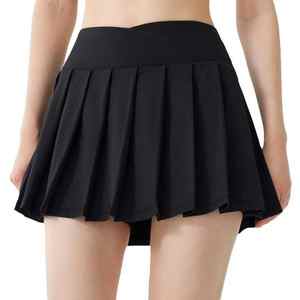 Elegante falda de tenis transpirable con calzoncillos integrados Entrenamientos para niñas en mezcla de Spandex de poliéster antiestático - Product Image 2