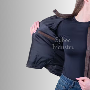 Veste de course en cuir pour moto personnalisée avec protection Nouvelle veste de course en cuir véritable de style matelassé pour la conduite à vélo - Product Image 5