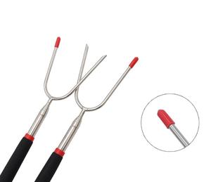 Ensemble de brochettes de barbecue en acier inoxydable pliables, portables, extensibles, faciles à manipuler, faciles à nettoyer et à utiliser - Product Image 6