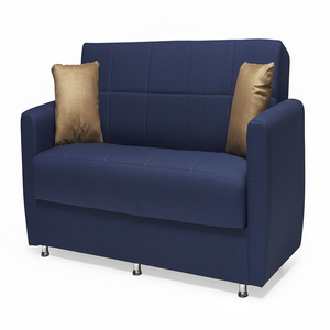 Extendable Sofa <b>Bed</b> European Style Convertible Best Selling Design Solid <b>Wood</b> <b>Frame</b> Fabric Upholstery Click Clack Mechanism - Product Image 1