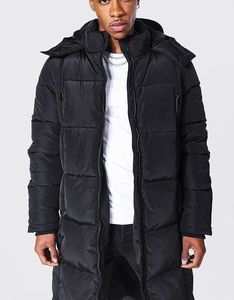 Offre Spéciale avec logo personnalisé Veste longue en duvet à bulles pour hommes Manteau long chaud d'hiver pour hommes Veste matelassée à fermeture éclair - Product Image 3