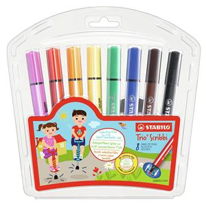STABILO TrioScribbi 8er Set, ensemble de 8 pièces, étui en plastique pour les besoins d'écriture et de correction VPE 3 - Product Image 4