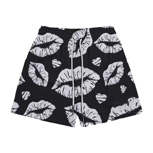 Pantalones cortos de malla de poliéster personalizados de doble capa impresos al por mayor sublimación de baloncesto pesado de verano para hombre de 5 pulgadas con bolsillos - Product Image 2