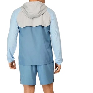 Ensemble de survêtement léger pour homme, personnalisé, été, deux pièces, veste coupe-vent courte, ensemble de survêtement coupe-vent pour homme - Product Image 5