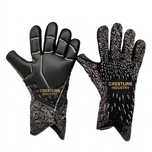 Gants de gardien de but personnalisés en gros, respirants, pour football/soccer, durables, avec fermeture auto-agrippante, équipement d'entraînement toutes saisons - Product Image 6