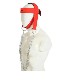 Harnais de musculation du cou robuste, équipement de musculation confortable avec chaîne en acier et rembourrage doux pour le soutien - Product Image 1