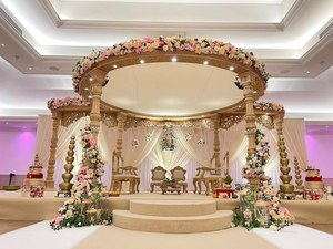 Estilo DEL SUR DE LA India Gran boda Mandap Decoración Venta caliente Boda Mandap Proveedor Venta al por mayor FRP Square Shaadi Stage DST Exports - Product Image 2