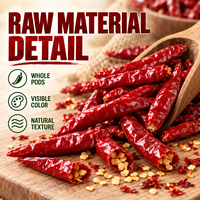 Piments rouges séchés entiers en vrac avec emballage personnalisé pour hot pot et assaisonnement