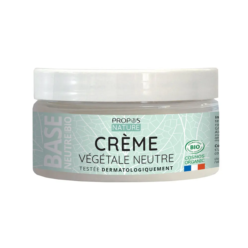 Organic Face Cream - Neutral Base - Cosmos Organic Certified - Sensitive Skin - 75ml