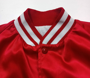 Blouson aviateur en satin personnalisé avec écusson personnalisé style universitaire Streetwear pour hommes et femmes - Product Image 5