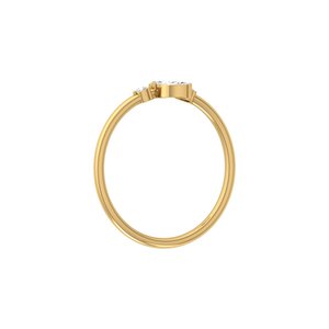 Ishi Diamonds 14k Yellow Gold <b>Stack</b> Lab Grown Diamond <b>Ring</b> Band - Product Image 2