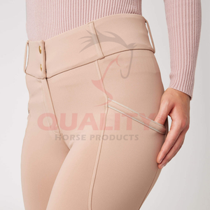 Jodhpurs équestres confortables fabriqués avec ceinture ergonomique tissu extensible doux contrôle de l'humidité et prise en main sûre à vendre - Product Image 3