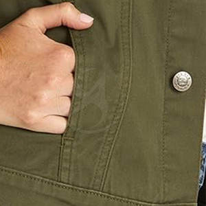 แจ็กเก็ตยีนส์สำหรับผู้หญิงเสื้อแจ็กเก็ตยีนส์ระบายอากาศได้ดีดีไซน์ตามสั่ง - Product Image 6