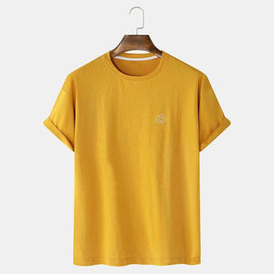 T-shirt Homme Luxe Tricoté 100% Coton Anti-Plis Personnalisable Respirant Confortable Coupe Décontractée Design Uni – Meilleures Ventes - Product Image 5