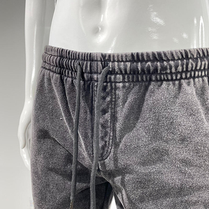 Nouveau design unisexe, short de jogging vintage délavé à l'acide de haute qualité, séchage rapide, style décontracté 2026, motif uni - Product Image 3
