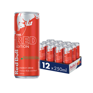 El mejor precio en sin azúcar para Red Bull Watermelon Energy Drink 250ml X 12 Botellas Ingrediente primario Carbonato - Product Image 1