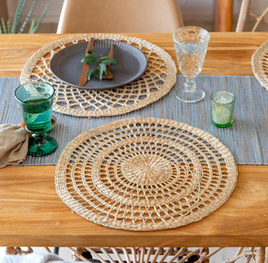 Napperons de salle à manger faits à la main | Napperons en rotin, napperons naturels pour la maison, l'hôtel, le Restaurant, la cuisine, les Villas | Cadeau pour elle - Product Image 3