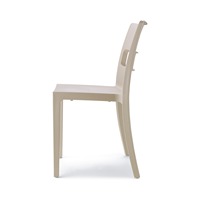 Chaise de salle à manger empilable en polypropylène recyclé pour usage intérieur et extérieur, chaise de restaurant, café, bar, terrasse, fabriquée en Italie