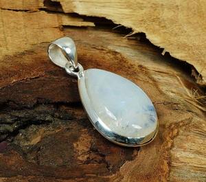 Pierre de lune pierres précieuses pendentif bijoux pour femmes argent Boho Style bijoux 925 argent Sterling tendance pendentif fait main cadeau - Product Image 4