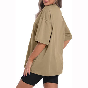 Camisetas de Mujer de Alta Calidad, Mezcla de Poliéster/Algodón, Transpirables, Manga Corta, Ropa Casual de Verano, Hechas en Pakistán - Product Image 2