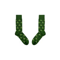 Chaussettes de sport en coton à motifs de golf ODM, design amusant, haute qualité, fabrication sur mesure en usine au Vietnam pour hommes et femmes
