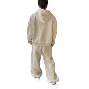 Women Pullover Hoodie Tracksuit with Relaxed Jogger Pants Soft Fleece <b>Athletic</b> Activewear Clothing Manufacturing - Product Image 3
