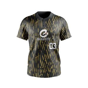 Camiseta de béisbol con logotipo personalizado de alta calidad, estilos de dos botones con mangas cortas para hombres, mujeres, niños, camisetas de softbol, Jersey - Product Image 1